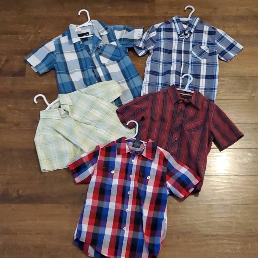 5 boys button up shirts